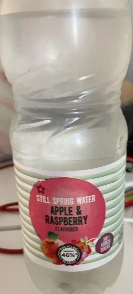 Apple and Raspberry spring water