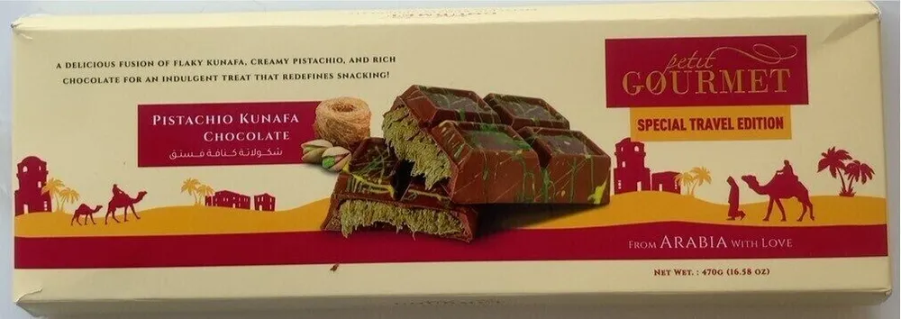 Pistachio Kunafa Chocolate