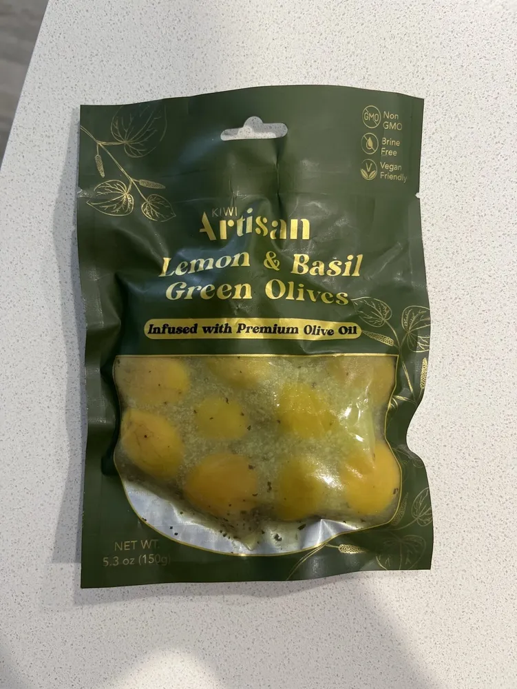 Lemon & Basil Green Olives