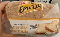 Pain de mie farines blé vomplet et orge maltée