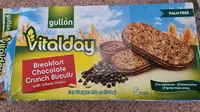 Breakfast hazelnut crunch biscuits with whole grains