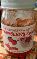 The keweenaw kitchens strawberry-rhubarb jam