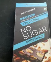 Nutty fudge dark chocolate bar