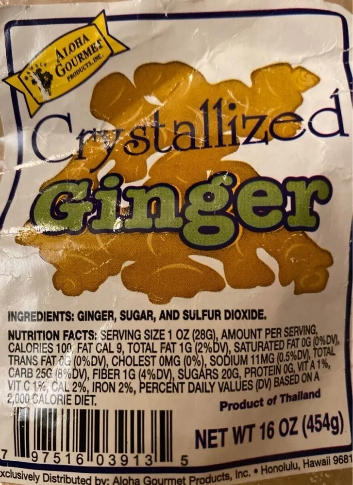 Crystallized ginger