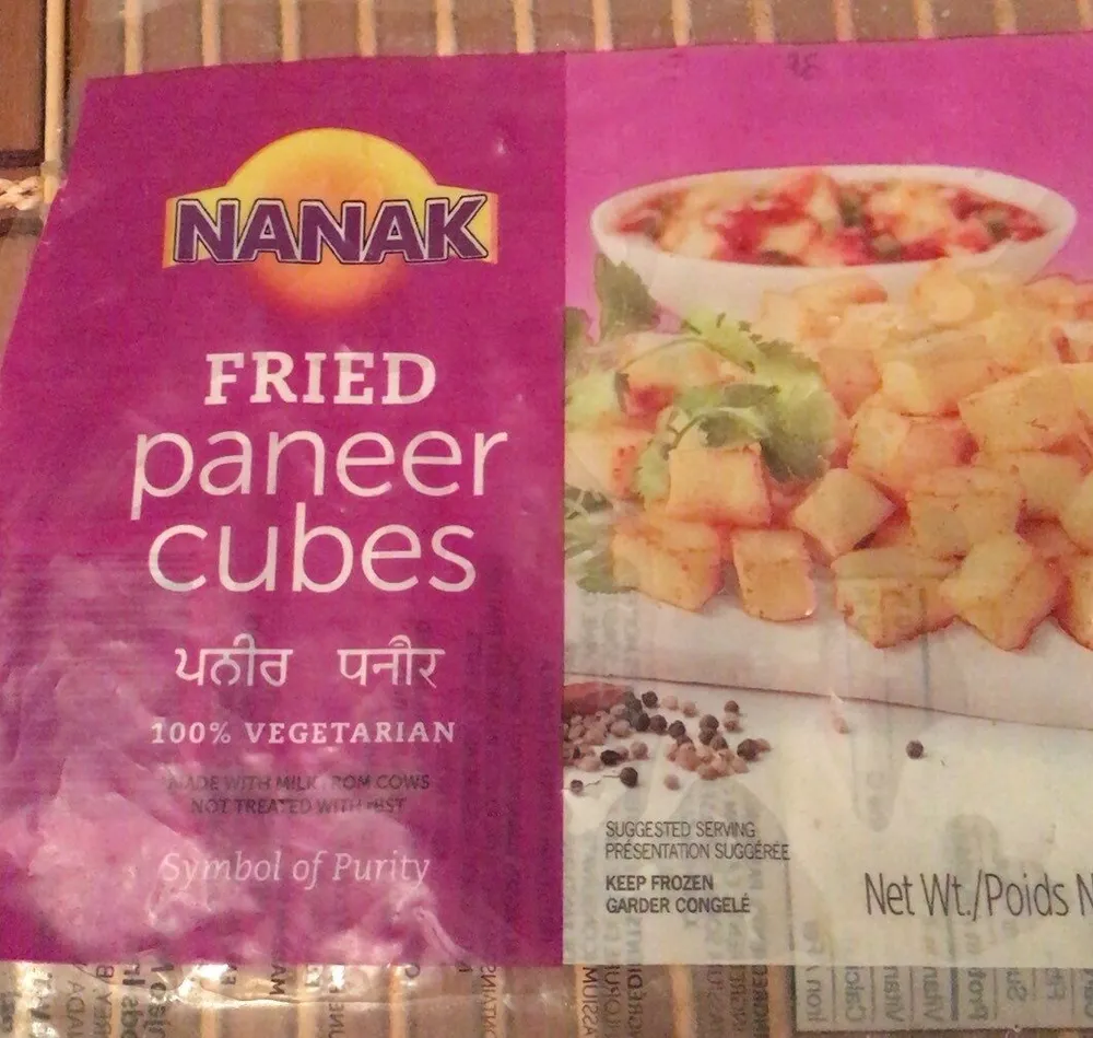 Fried paneer cubes
