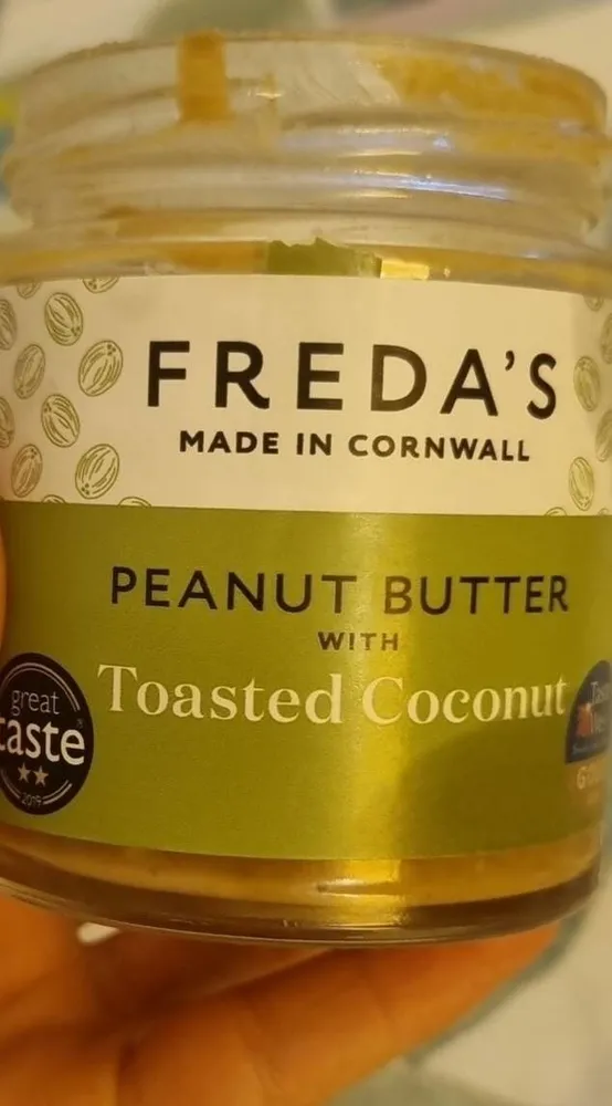 Peanut butter with toasted coconut