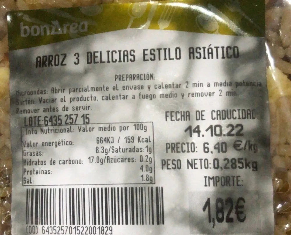 Arroz 3 delicias estilo asiatico
