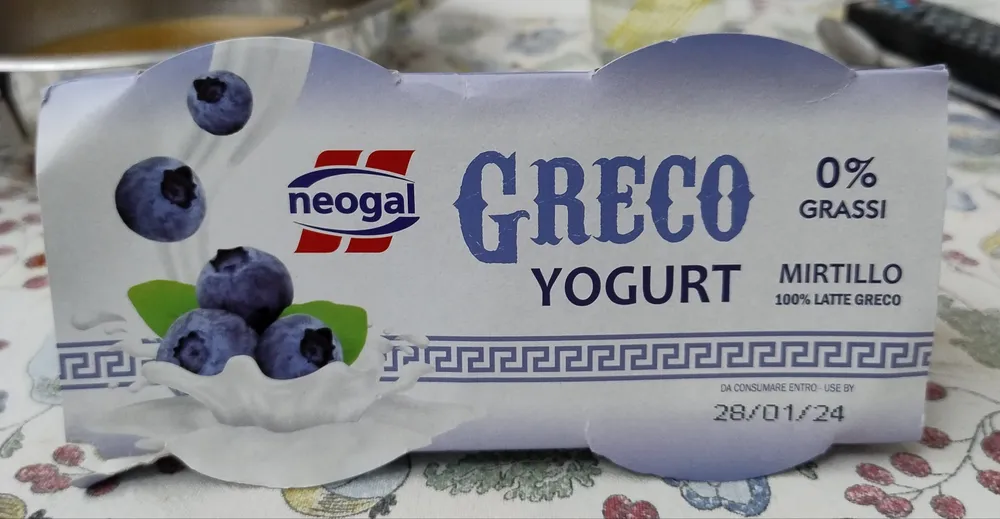 Yogurt greco mirtillo