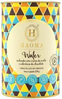 Wafer Recheio Creme De Avelã Cobertura Chocolate Zero Lactose Haoma Lata 150g