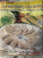 Sweet corn, vegetables and pork dumplings