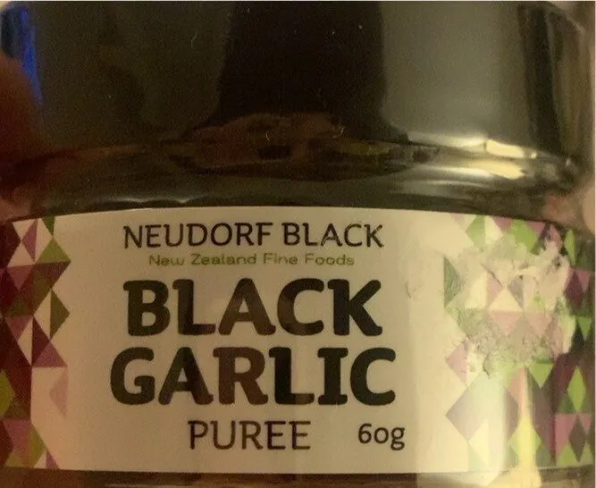Black garlic puree