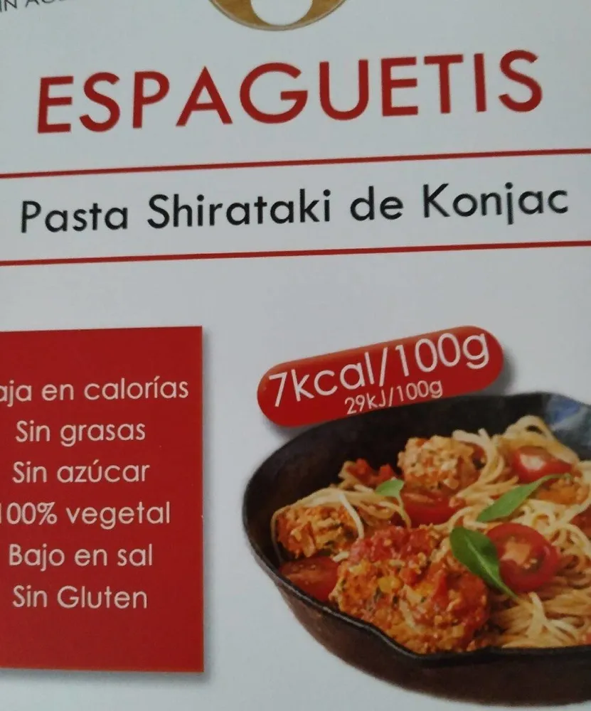 Pasta shirataki de Konjac