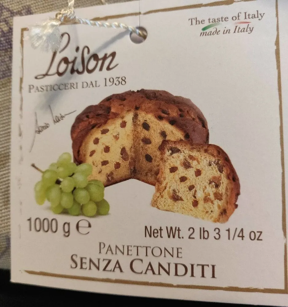 Panettone senza canditi