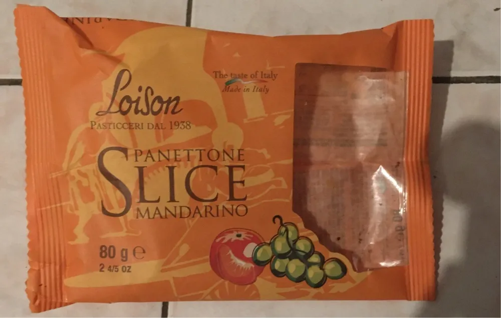 Panettone slice Mandarino