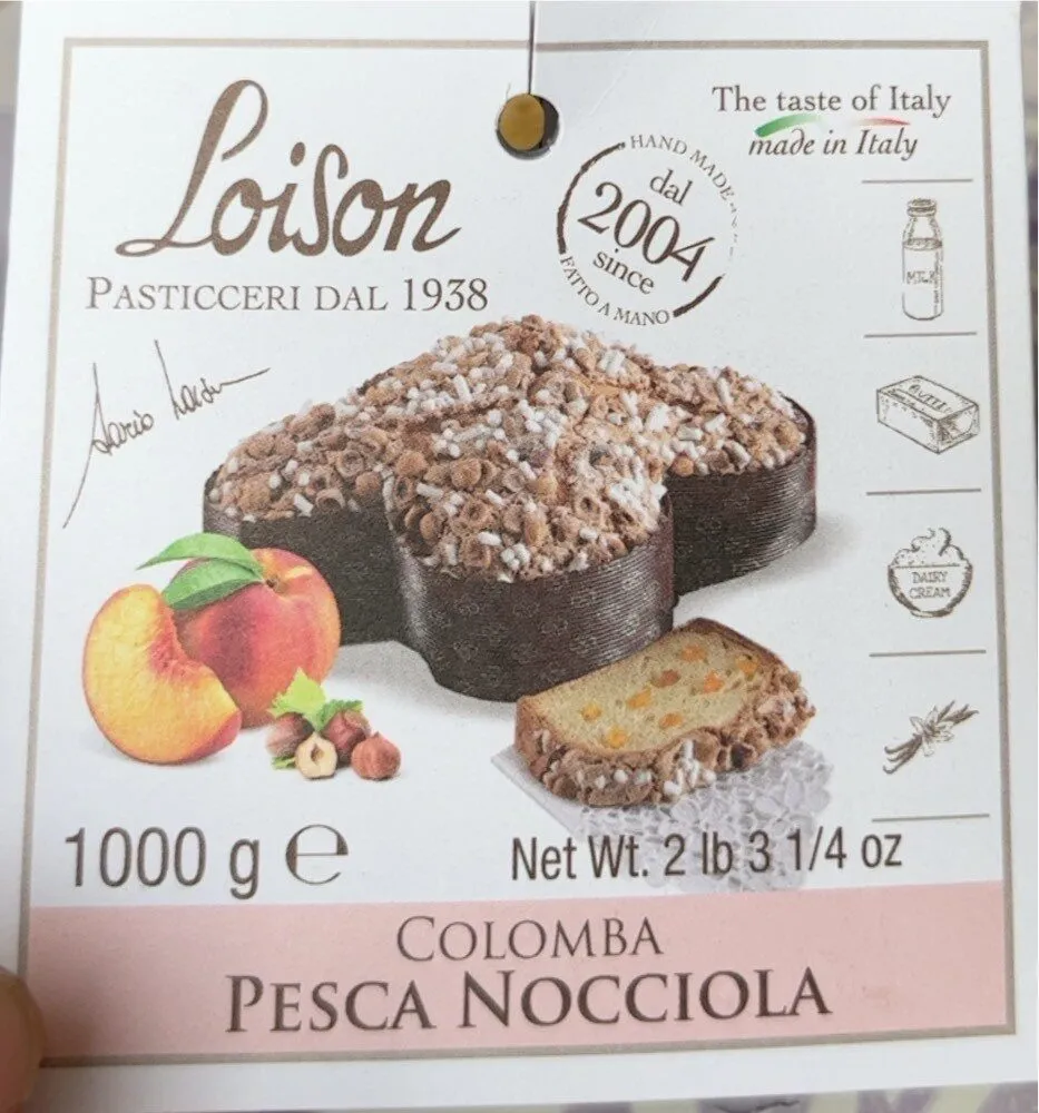 Colomba Pesca Nocciola