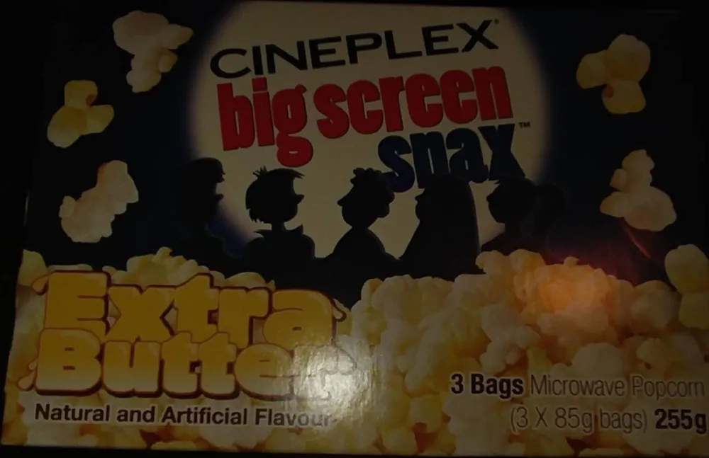 Cineplex big screen snax