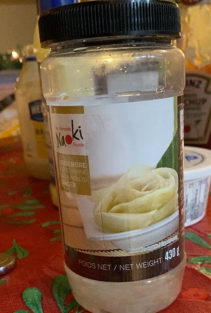 Gingembre blanc mariné