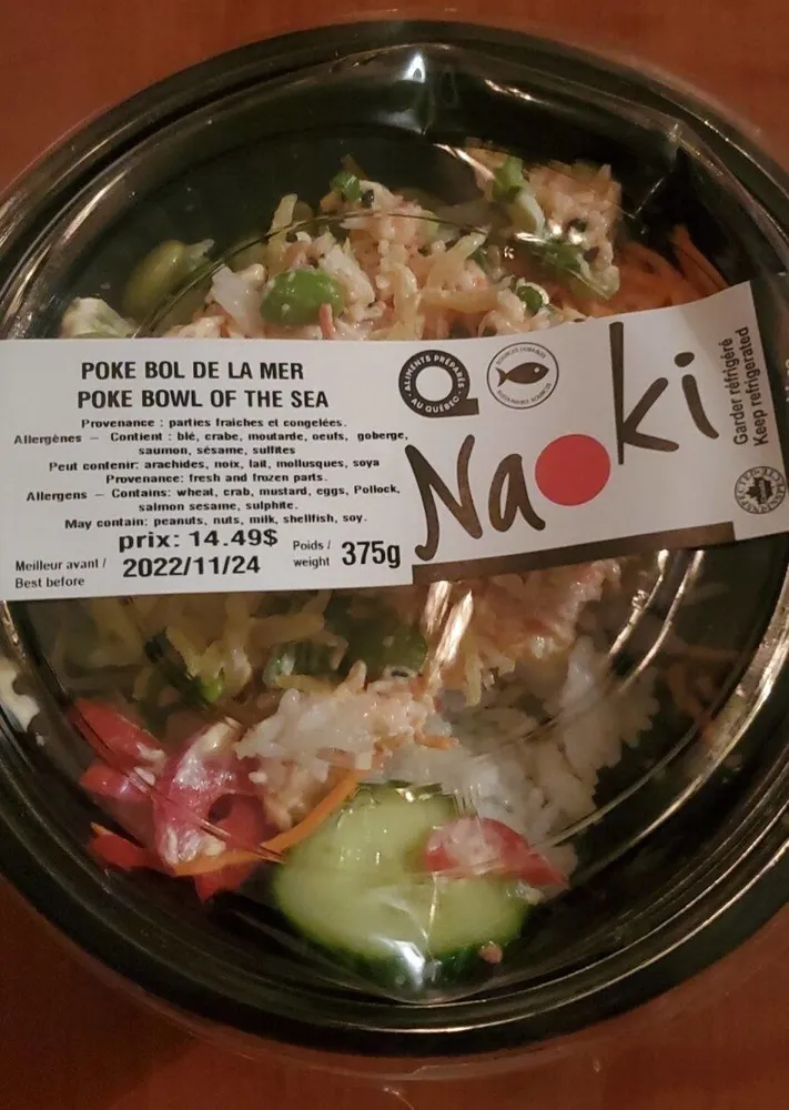 Poke bol de la mer