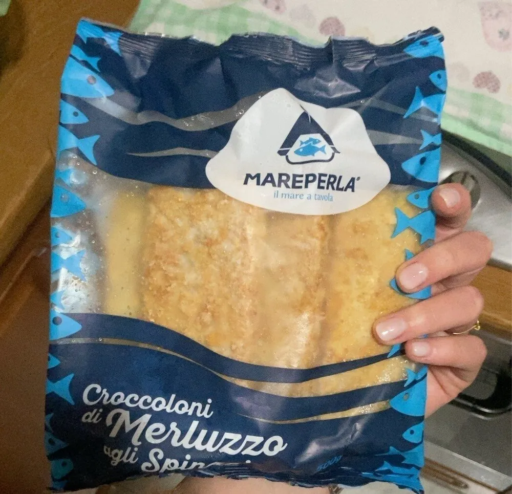 Croccoloni di merluzzo agli spinaci