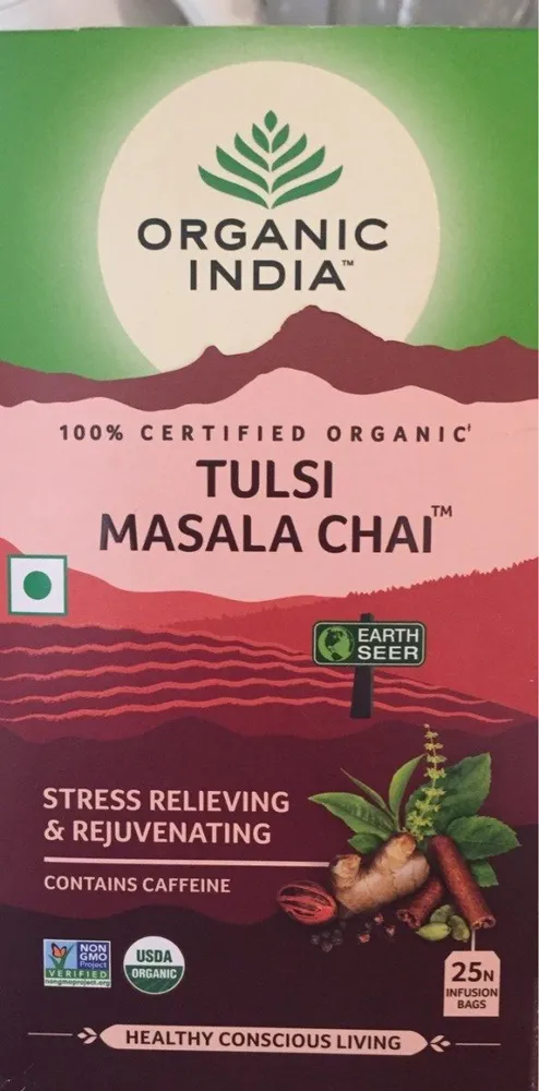 Tulsi Chai Masala Bio Thé Indien épicé L'origin. ..