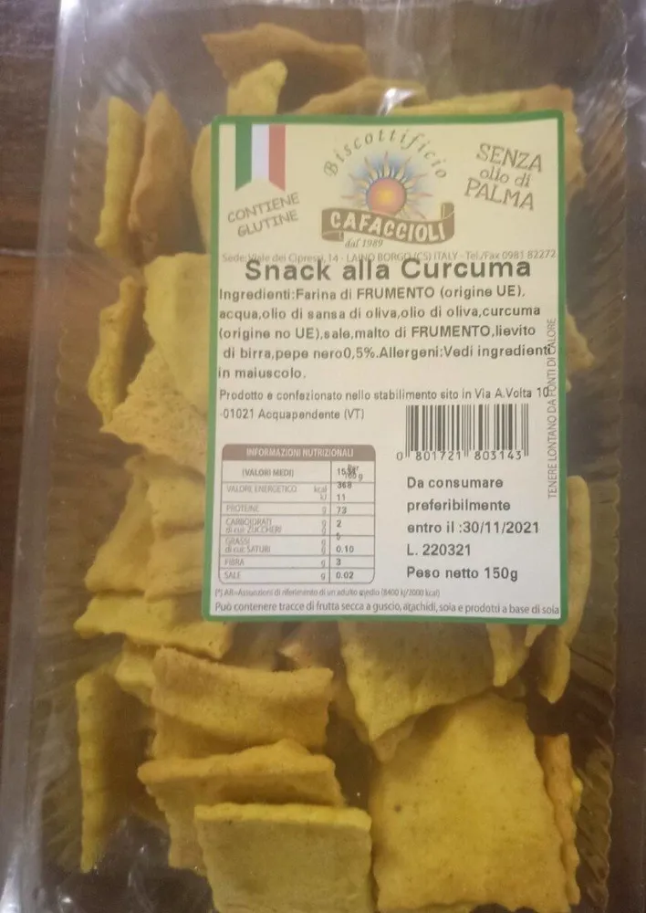 Snack alla curcuma