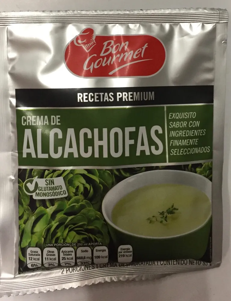 Crema de alcachofas