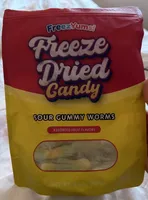 Freeze dried gummy worms