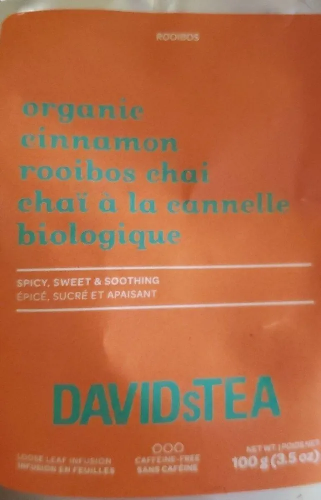 Chaï a la cannelle biologique