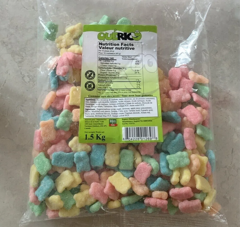 Gummies ours sûrs néons