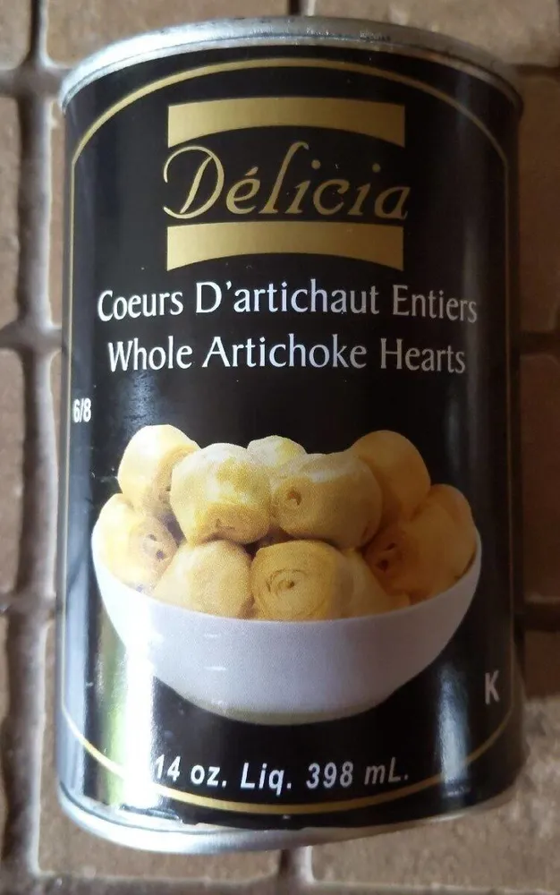 Cœurs d'artichauts entiers