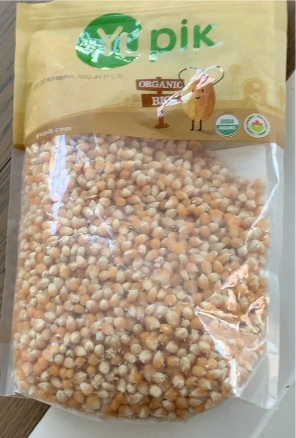 Organic popcorn