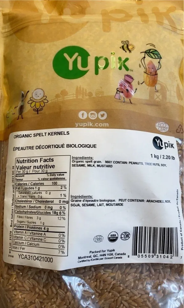 Graines d’épautre biologique