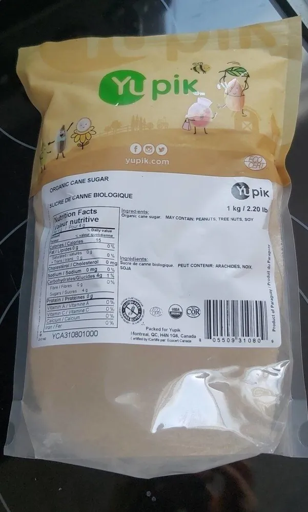 Sucre de canne biologique