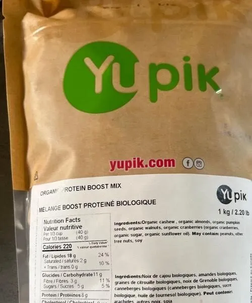 Mélange boost protéine biologique