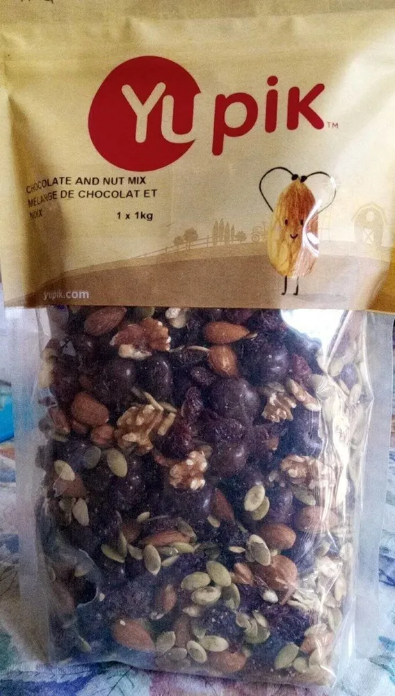 Mélange de chocolat et noix