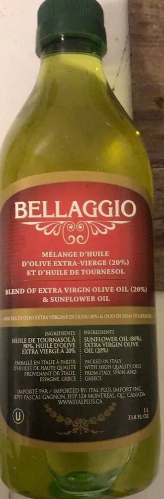 Blend of extra virgin olive 20% & sunflower oil