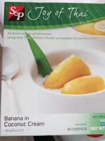 Banana in coconut cream