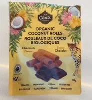 Organic Coconut Rolls - Chocolate Flavour