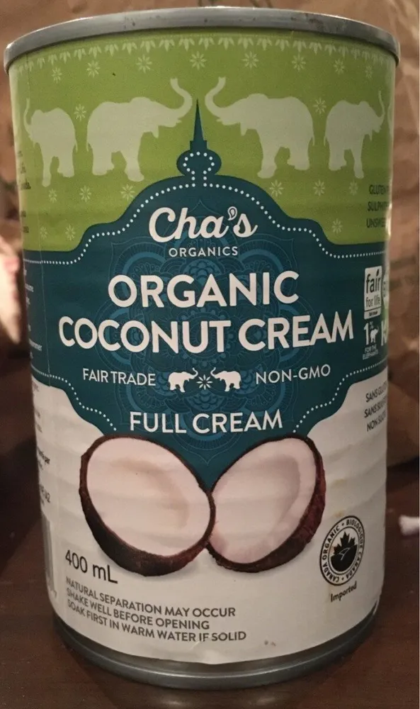 Organic coconut cream