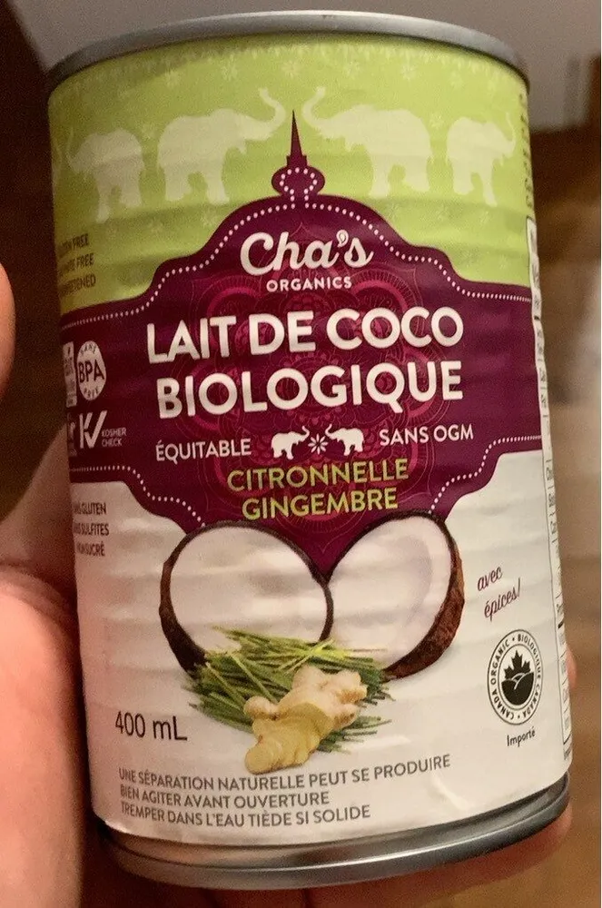 Lait de coco biologique