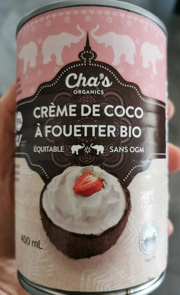 Crème de coco à fouettée biologique