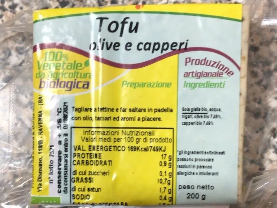 Tofu olive e capperi