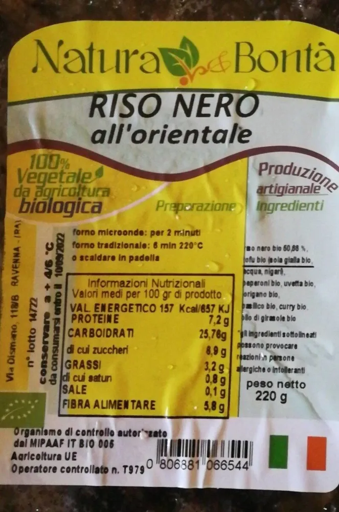 Riso nero all'Orientale