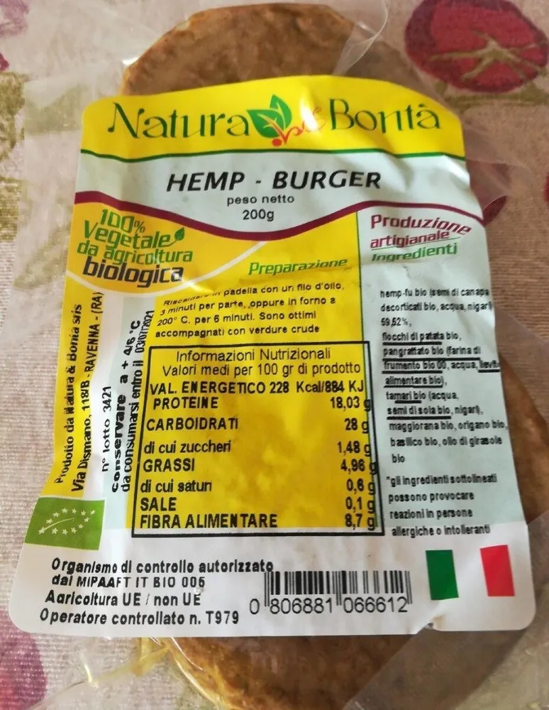 Hemp burger