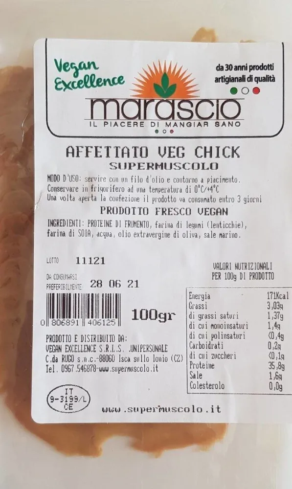 Affettato Veg Chick Supermuscolo
