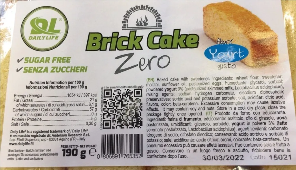 Brick cake