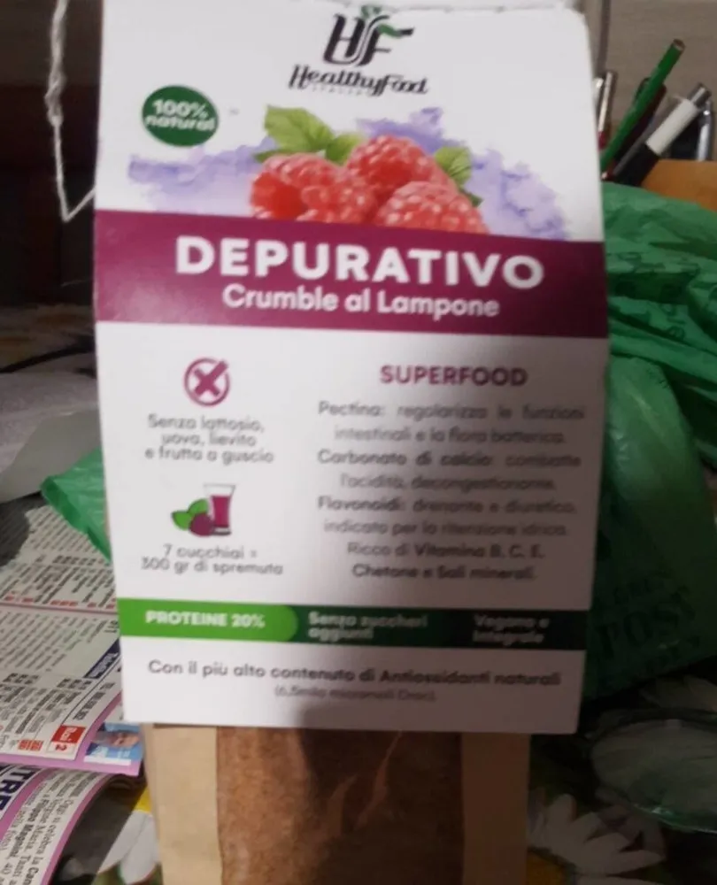 Crumble depurativo al lampone