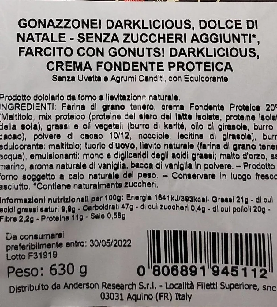 Panettone proteico