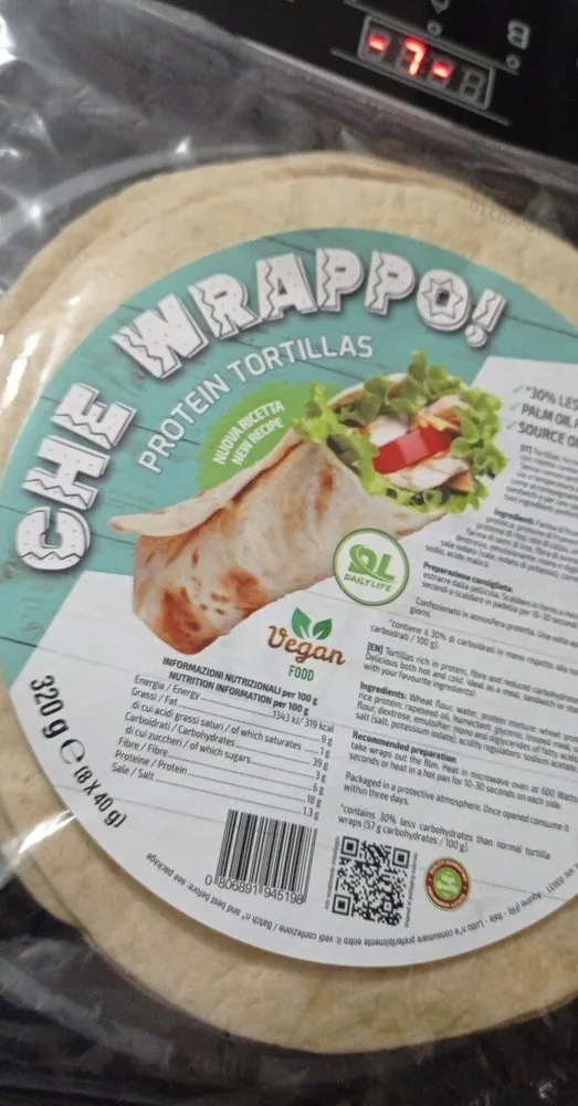 Protein tortillas
