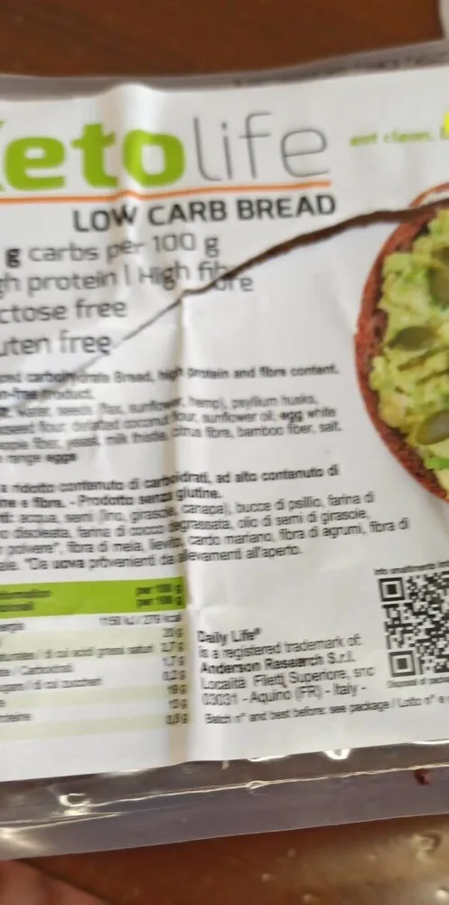 Low carb bread
